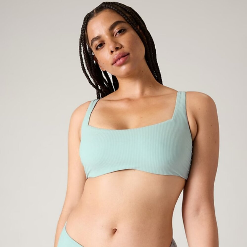 Square Neck Bra Cup Bikini Top